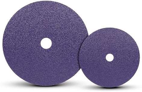 3M Cubitron 3 Abrasive Fibre Disc 33505, 80+, 5 in x 7/8 in, Precision Shaped Ceramic Grain, High Cut Rate, Long Life Abrasive Disc for Metal Finishing, Weld Removal, and Paint Stripping, Pack of 5