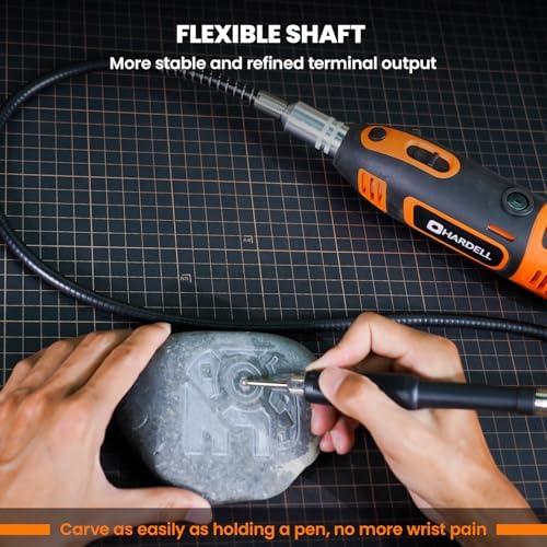HARDELL 200W Corded Rotary Tool 8000-40000 RPM Flex Shaft Digital Display