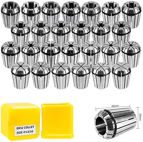 26PCS ER32 Spring Collet Set for CNC Engraving Machine