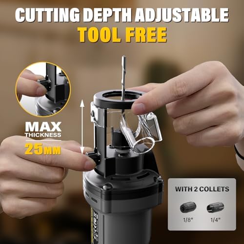 Cordless Drywall Cut-Out Tool Compatible with DEWALT Battery, Rotary Saw