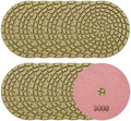 SHDIATOOL 4" Diamond Polishing Pads for Concrete Wet Polish Grit 3000(12-Pack)