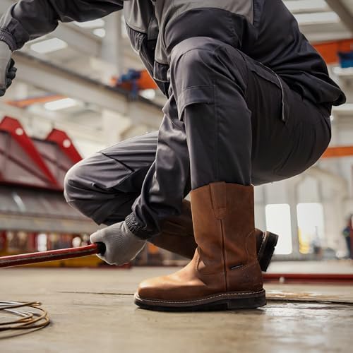 NORTIV 8 Steel Toe Cowboy Boots for Men