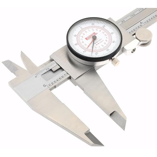 SPI 17-967-1 Dual Scale Inch Metric Dial Caliper: 0" to 12" (0 to 300mm) Range