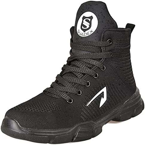 SUADEX Steel Toe Boots for Men Women Waterproof Arch Support Work Construction Indestructible Safety Boots