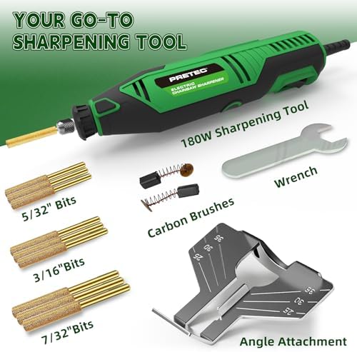 Electric Chainsaw Sharpener Kit – Chain Saw Sharpener Tool, Rotary Tool Kit