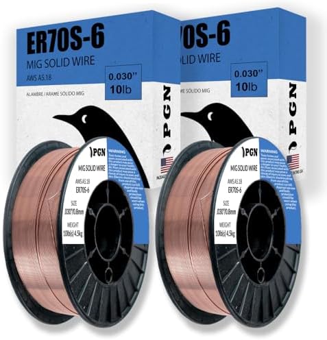 PGN ER70S-6 .030" (2 Pack) Solid MIG Welding Wire - 10lb Spool