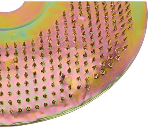 Speedway Aggressive Nail Head Grinding Wheel, 7″ Diameter Zinc-Plated Steel Disc for Rough Tire Surface Prep, Works with 7″ Grinders & Polishers for Dirt Track & Oval Racing