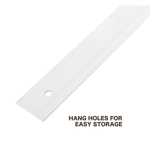 Mayes 10207 24 Inch Straight Edge Aluminum Ruler, Heavy Duty 24 Inch Ruler with Standard Measurements, Extra Thick Precision Straight Edge, Made in USA