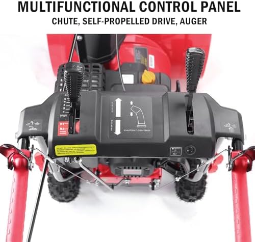 PowerSmart Self-Propelled 2-Stage Gas Snow Blower 24-inch 212cc Engine with Electric Start, Reinforced Steel Housing