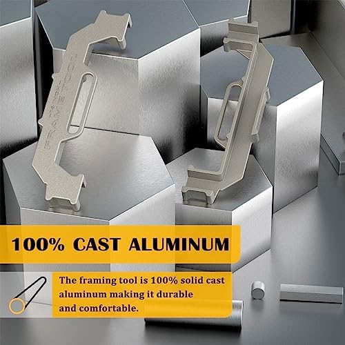 Framing Tools,16 Inch On-Center Stud Layout Tool,100% Cast Aluminum Framing Spacing Tool,Premium Wall Stud Framing Tool,Precision Measurement Jig Tool For Framing Wall