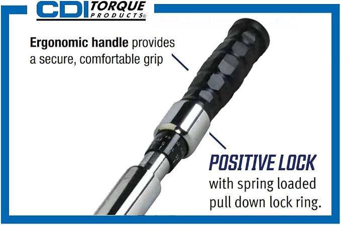 Cdi Torque Wrench,1/2"Dr,20-150 ft.-lb.,19"L 1503MFRPH - 1 Each