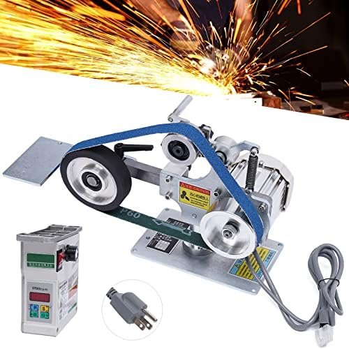 Belt Machine (Brushless Motor) 30x1IN Belt Sander Polisher Grinder With Brushless Motor, Small Vertical&Horizontal Household Brushless Belt Sander For Polishing&Sanding Fixed Angle Openings