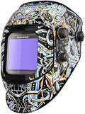 ARCCAPTAIN Auto Darkening Welding Helmet, 3.94"X3.66" Large Viewing Screen