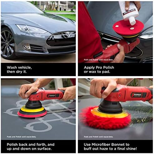 Shurhold Dual Action Polisher Buffing Tool for Boat, RV & Auto Detailing, Variable Speed, Ergonomic Grip