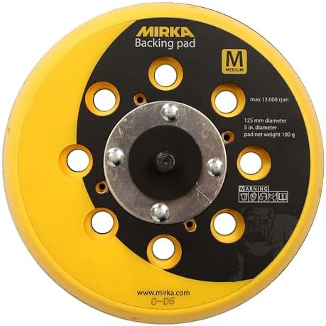 Mirka Backup Pad 5 Inch Hook and Loop 28 Holes Medium 915GV28