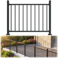 36in H x 4ft W Modular Aluminum Porch and Deck Railing Kit