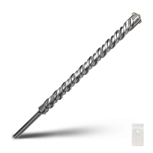 7/8 in x 34 in x 39 inch SDS Max Rotary Hammer Drill Bit, 22x1000mm Carbide Tip Masonry Drill Bit for Masonry, Brick, Stone, Concrete, 22mm (7/8 in) Diameter