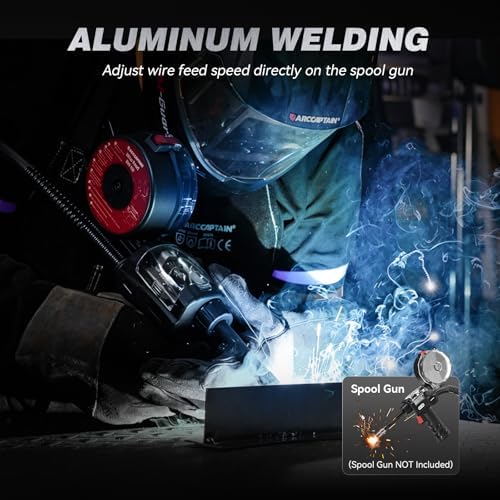 ARCCAPTAIN 180A MIG Welder 110V 220V 6 in 1 Multiprocess Welder Machine
