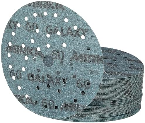 Mirka Galaxy Multifit Sandpaper 6 Inch Grit 60 50 Discs Pack