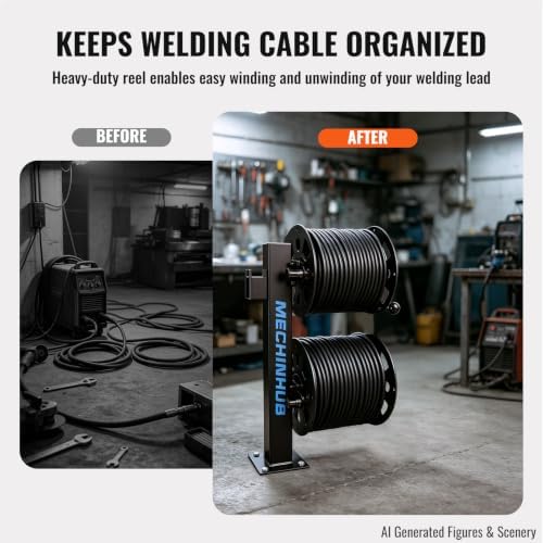 Heavy Duty Welding Lead Reel, for Industrial Workshop