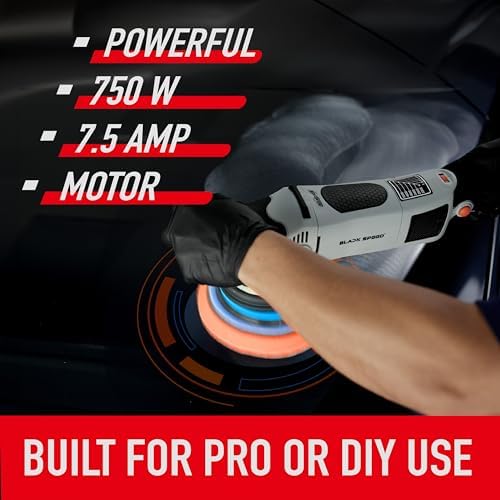 Nanoskin Black Speed Orbital Polisher for Paint Correction, 21mm