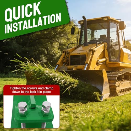 2 Pcs Ski Edge Protector for Snow Removal Spreading Gravel, Green