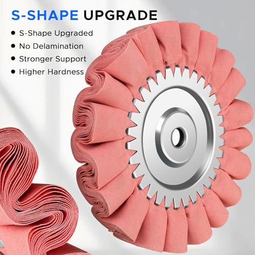 13 PCS 8" S-Shape Airway Buffing Kit, Flange-Free One-Piece Hub