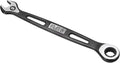 HARFINGTON Ratcheting Combination Wrench 9mm Stubby Wrench Metric High Carbon Steel Double 12-Point Box Open-Ended Ratchet Spanner Tool for Household Garage Workshop Auto Repairs, Black