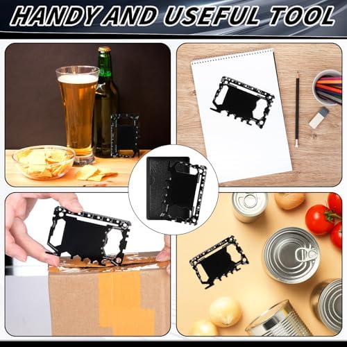 Cholemy 1 Pcs Credit Card Wallet Multitool 46 in 1
