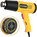 Includes four-piece heat gun set and hard-sided carrying case/accessory kit, yellow. (JF-2001W-1)