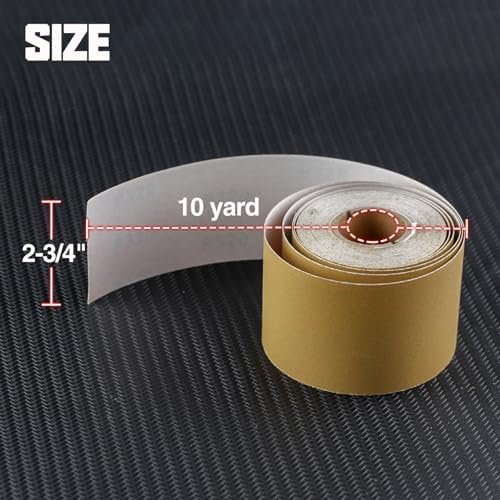 SPEEDWOX 320 Grit Sandpaper Roll Self Adhesive, 2-3/4"x10YD PSA for Wood