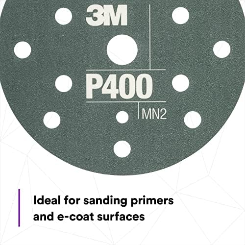 3M Hookit Flexible Abrasive Disc 34403, 6 in, 400+ Grade, 25 Pack