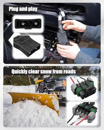4-Pin Salt Spreader Power Cable 48808 Fit for Fisher Western SnowEx
