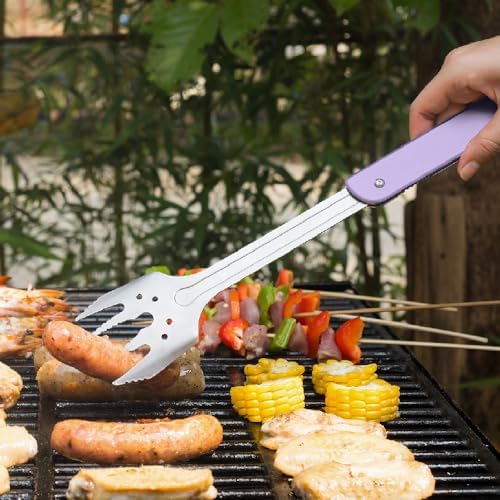 ROXON 6-in-1 Grill Tools Set, Metal Griddle Accessories Kit for Blackstone