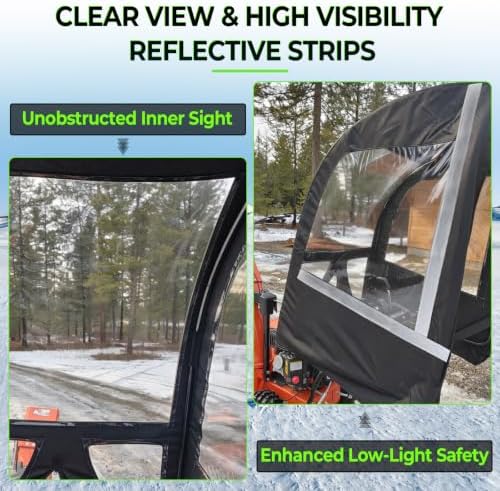 490-241-0032 Snow Thrower Cab, Snow Blower Cab Enclosure Fits for Troy-Bilt Yard-Machines 45 2600 12533GC 60024PC 10528PC 90026PC, for 2-Stage Snowthrowers
