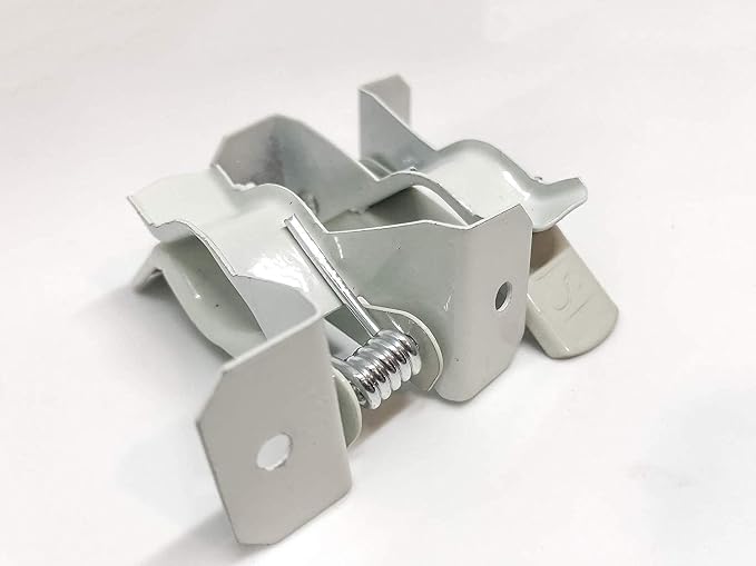 Black Duck Brand White Spring Grip Clamps, Mop and Broom Clamp Holder for Shovel, Rake, Broom, Mop, Etc. (20, Jumbo)