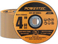 POWERTEC 4" Cut-Off Wheels, 25 PK, 5/8" Arbor (14018)