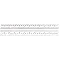 Starrett Spring Tempered Steel Rule with Satin Chrome Finish, Quick Reading, Millimeter and Inch Graduation - 11-3/4" Length, 36 Graduation Type, 1.2mm Thickness - C636-300