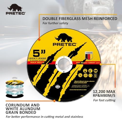 110 Pack Cut Off Wheels 5 Inch, Metal Cutting Wheel for Angle Grinder
