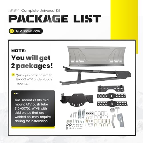 ECOTRIC ATV Snow Plow Blade Kit