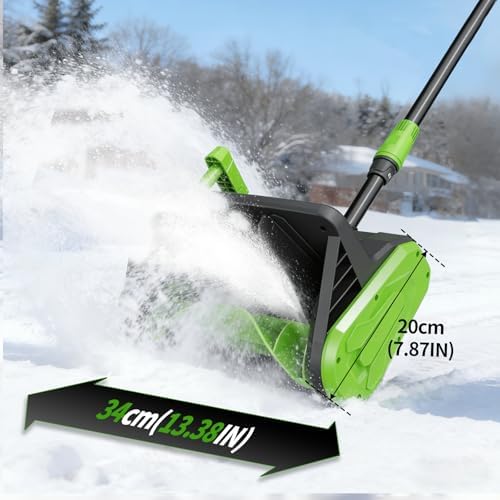 Cordless Snow Shovel, Electric Snow Shovel with Battery and Charger