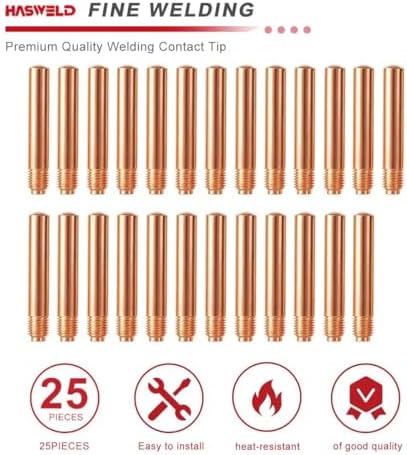 25-PK 14-45 Mig Welding Contact Tips .045" Replacement Tweco 2 3, 4 and Lincoln Magnum 200, 300, 400 Guns MIG Weld Guns 14-45<25PK>