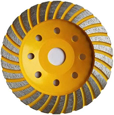 APLUS 5-Inch Diamond Cup Grinding Wheel, Turbo Diamond Grinder Disc for Concrete, Granite, Stone, Marble etc