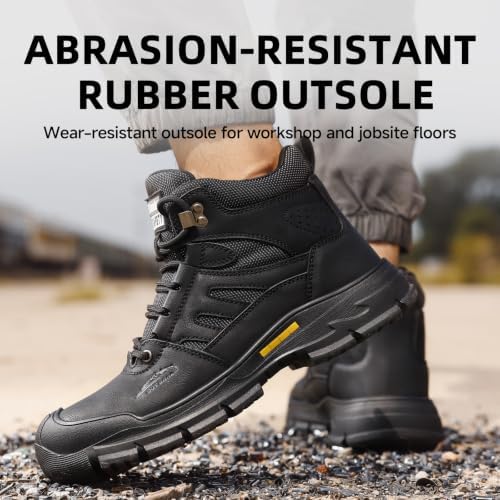 Steel Toe Boots for Men Work Indestructible Safety Boots