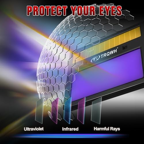 TRQWH Welding Hood Auto Darkening Welding Helmet with Light True Color