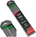 ARCCAPTAIN TIG Welding Tungsten Electrode 10-Pack 1/16"x 7" (Green)