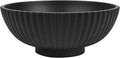 L'ARL GMVOI Large Decorative Bowl,Modern Handicraft Bowls for Home Decor,Fruit Bowl for Kitchen Counter,Stylish Key Bowl for Entry Table,Artificial Stone Black