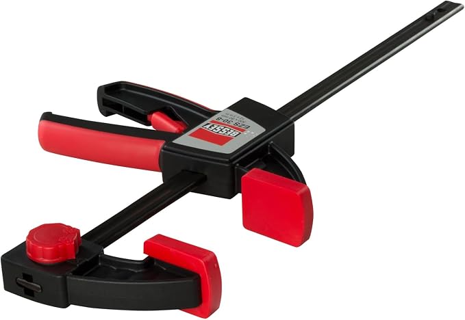 BESSEY EZS Series 12. in Trigger Style Clamp, EZS30- 445 lb Clamping Force - Fast Acting One Hand Woodworking Clamps for Wood working, Carpentry, Home Improvement, DIY, Construction Projects