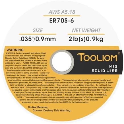 TOOLIOM ER70S-6 0.035" Mild Steel MIG Welding Wire 2LB