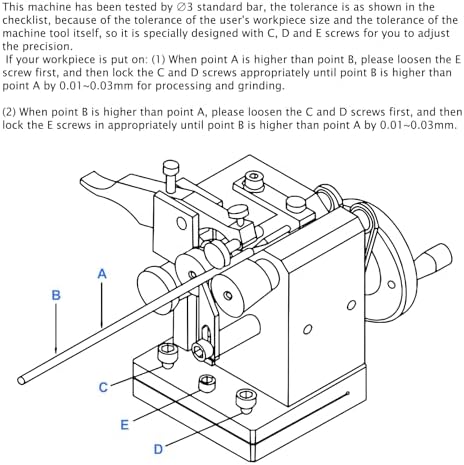 Mini Punch Grinding Machine Cylinder Mini Punch Grinder Precision Needle Grinding Machine for Milling Drilling Machine Clamping Accuracy 0.02mm(Low-accuracy model)
